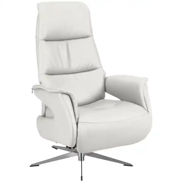 Bild 1 von Welnova Relaxsessel, Weiß, Leder, Echtleder, Spaltleder, 74x108x86 cm, Fußauswahl, Lederauswahl, Stoffauswahl, erweiterbar (Typenauswahl), Relaxfunktion, Stühle