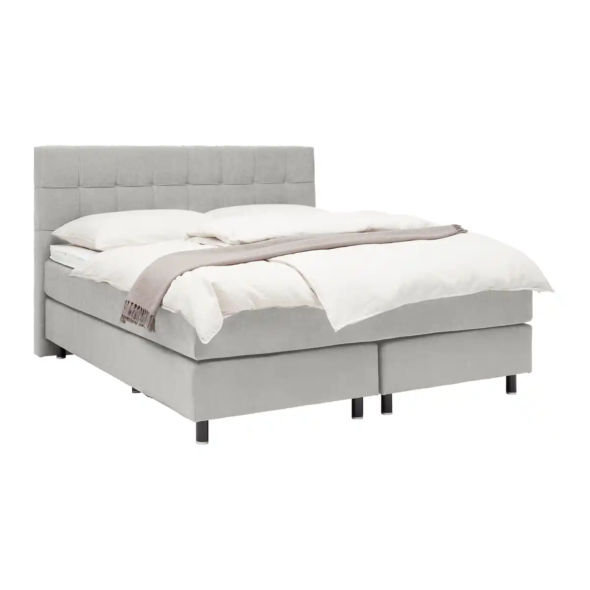 Bild 1 von Boxspringbett Primo Grau ca. 160x200cm, Grau
