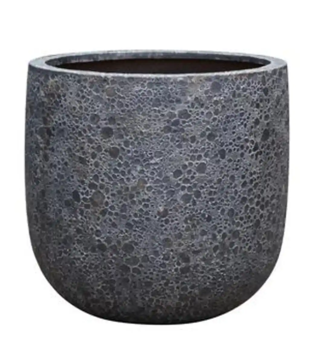 Bild 1 von Dehner Polystone-Topf Lava, rund, schwarz