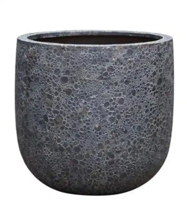 Bild 1 von Dehner Polystone-Topf Lava, rund, schwarz