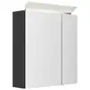 Bild 1 von Mid.you Spiegelschrank, Graphit, Holzwerkstoff, 2 Fächer, 60x62x17 cm, Soft-Close-System, hängend, Badezimmer, Badezimmerspiegel, Spiegelschränke