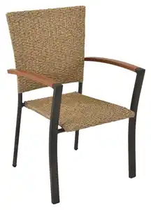 STAPELSESSEL TERAMO 2ER-SET, Graphitfarben, Naturfarben