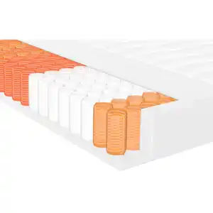 Xora Taschenfederkernmatratze, Weiß, Textil, H2, Füllung: Polyethersulfon (Pes), 140x200 cm, Oeko-Tex® Standard 100, Bezug abnehmbar/waschbar, für Hausstauballergiker geeignet, wendbar, optimale