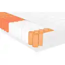 Bild 1 von Xora Taschenfederkernmatratze, Weiß, Textil, H2, Füllung: Polyethersulfon (Pes), 140x200 cm, Oeko-Tex® Standard 100, Bezug abnehmbar/waschbar, für Hausstauballergiker geeignet, wendbar, optimale