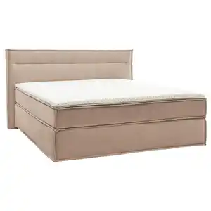 Musterring Boxspringbett, Beige, Textil, H2 + H4, 7-Zonen, Höhe ca. 22 cm, 200x200 cm, Dgm, Stoffauswahl, Schlafzimmer, Betten, Doppelbetten