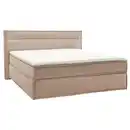 Bild 1 von Musterring Boxspringbett, Beige, Textil, H2 + H4, 7-Zonen, Höhe ca. 22 cm, 200x200 cm, Dgm, Stoffauswahl, Schlafzimmer, Betten, Doppelbetten