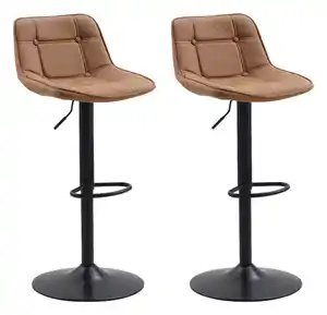 Barhocker-Set Ezra ca. 49x87 cm 2er-Set Cognac, Cognac