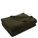 Bild 1 von Zoeppritz Fleecedecke zoeppritz since 1828, Grün, Dunkelgrün, Textil, Uni, 160x200 cm, Kettelrand, pflegeleicht, Wohntextilien, Decken, Fleecedecken