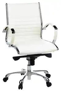 Drehstuhl Parma 10 Creme/Chromfarben, Creme, Chromfarben