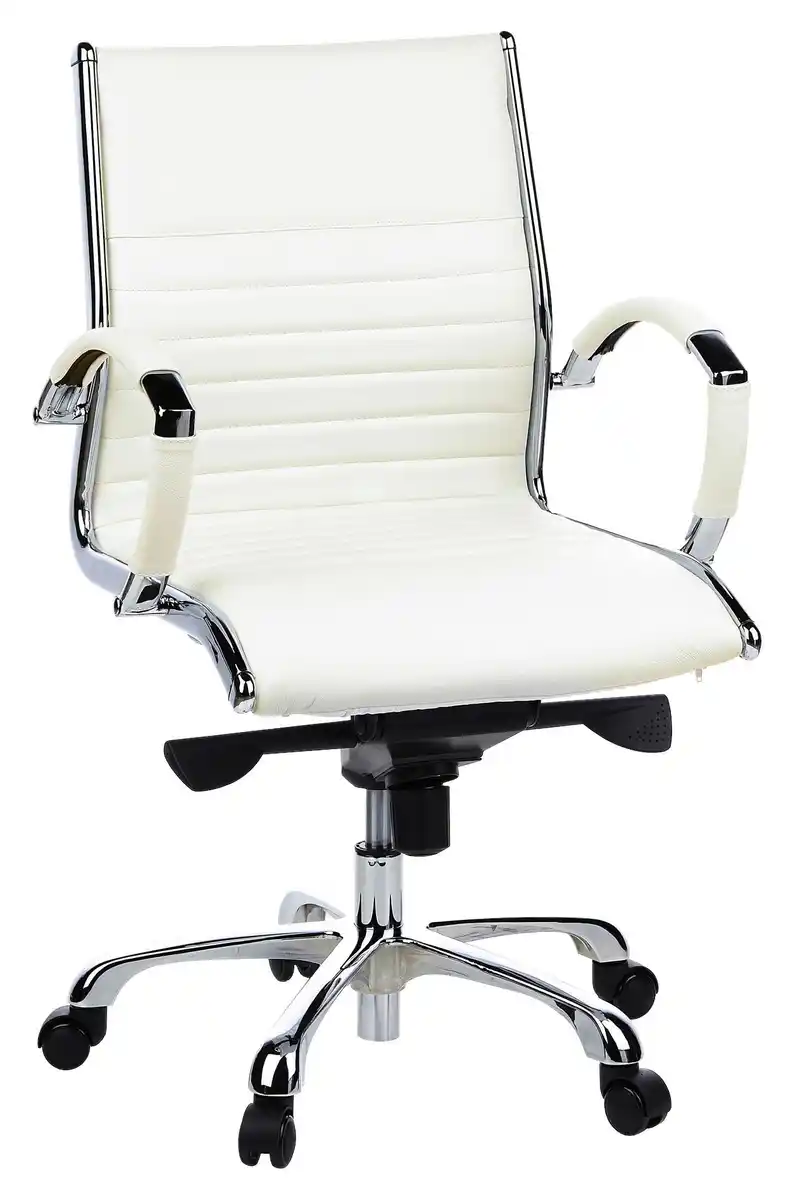 Bild 1 von Drehstuhl Parma 10 Creme/Chromfarben, Creme, Chromfarben