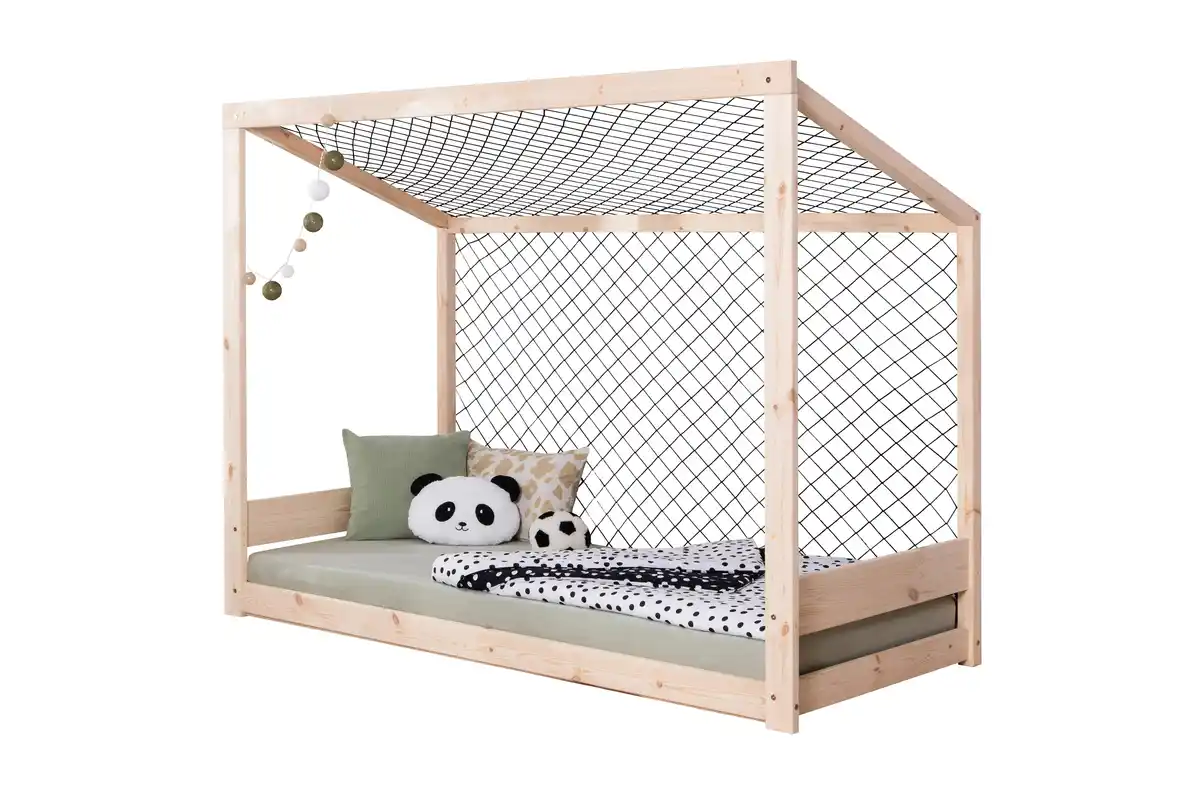 Bild 1 von Bodenbett Fußball Holz ca. 90x200 cm, Naturfarben