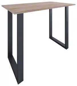 Bartisch XONA Schwarz/ Eiche ca.140x102x80cm, Schwarz, Sonoma Eiche