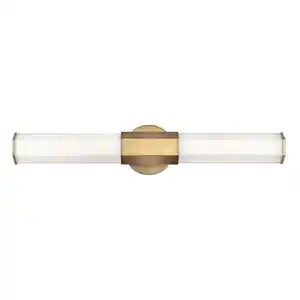 Elstead Lighting Badezimmer-Wandleuchte Elstead Facet, Messing, Glas, Metall, 12.7x10.5x65.9 cm, Grüner Punkt, RoHS, Lampen & Leuchten, Innenbeleuchtung, Wandleuchten