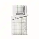 Bild 1 von Fleuresse Bettwäsche Lech, Weiß, Schwarz, Textil, Karo, 135x200 cm, pflegeleicht, angenehm wärmend, bügelleicht, schadstoffgeprüft, weiche und anschmiegsame Oberfläche, Schlaftextilien, Bettwä