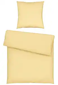 Bettwäsche Gisi in Gelb ca. 135x200cm, Gelb
