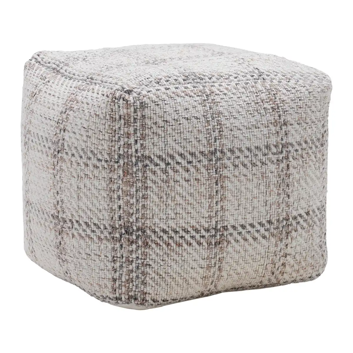 Bild 1 von Pouf Leon Beige Wolle/Baumwolle, Beige