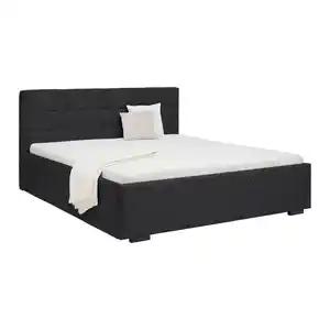 Polsterbett Nelo Dunkelgrau ca. 160x200cm, Dunkelgrau