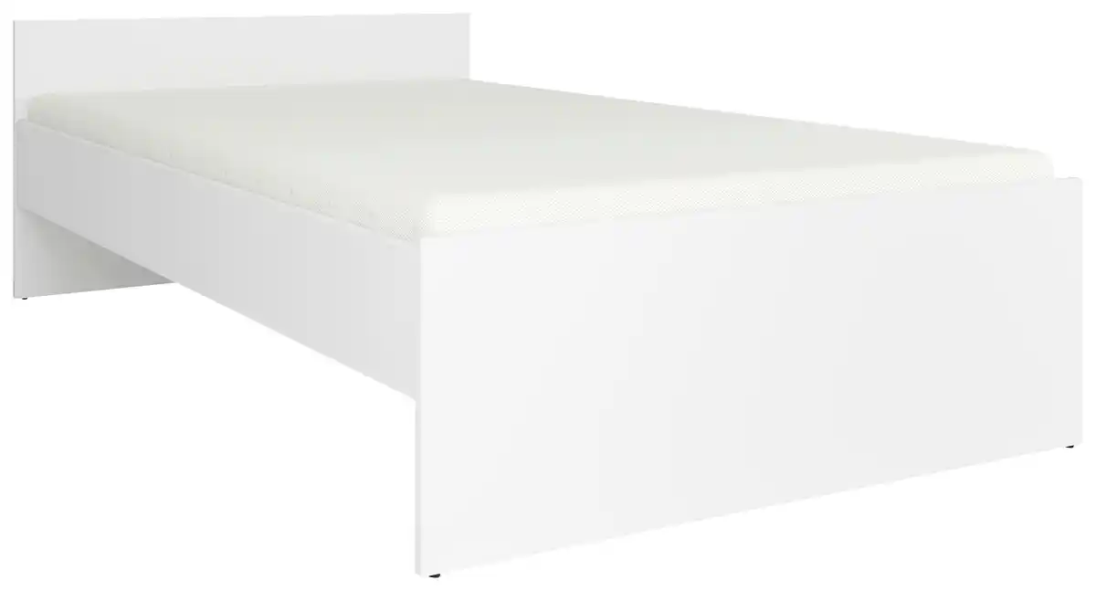 Bild 1 von Bett Nepo Plus ca. 120x200 cm Weiß, Weiß