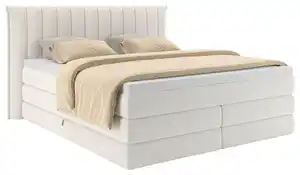Boxspringbett Lina Creme ca. 200x200, Creme