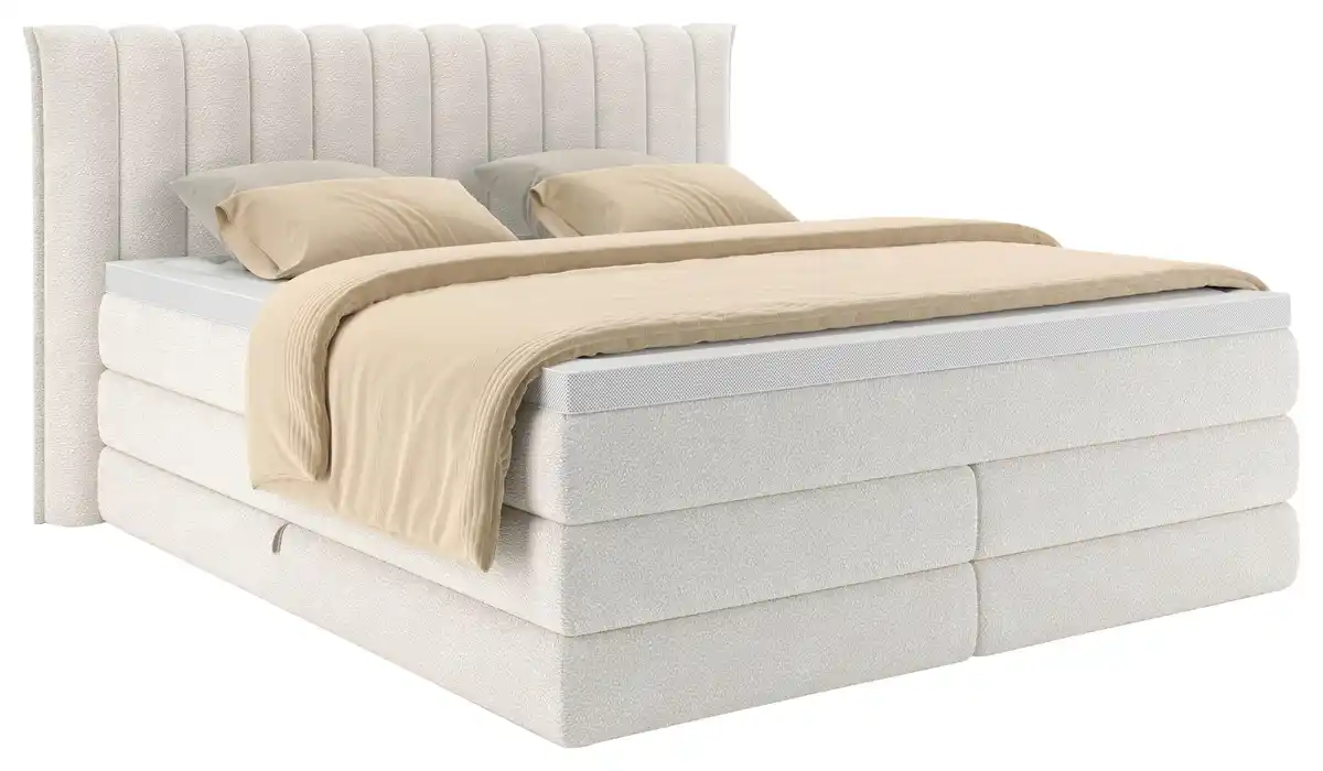 Bild 1 von Boxspringbett Lina Creme ca. 200x200, Creme
