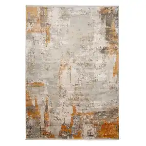 Dieter Knoll Vintage-Teppich Apollo, Gold, Textil, Abstraktes, rechteckig, 80x150 cm, leicht zusammenrollbar, Teppiche & Böden, Teppiche, Vintage-Teppiche