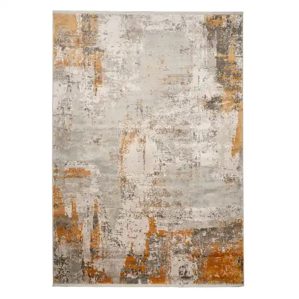 Bild 1 von Dieter Knoll Vintage-Teppich Apollo, Gold, Textil, Abstraktes, rechteckig, 80x150 cm, leicht zusammenrollbar, Teppiche & Böden, Teppiche, Vintage-Teppiche