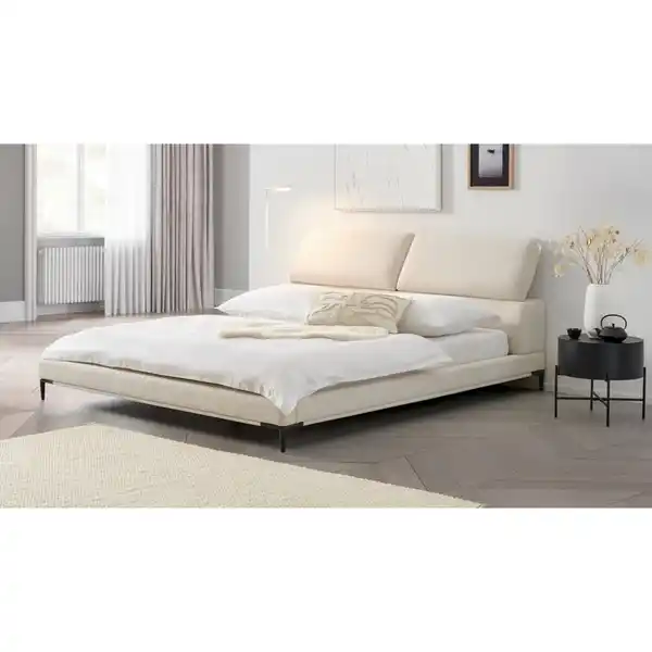 Bild 1 von Livetastic Polsterbett Fiames, Creme, Holz, Metall, Pappel,Kiefer, Pappel, Sperrholz,Sperrholz, 32-Zonen, Höhe ca. - cm, 180x200 cm, nicht verstellbar, Schlafzimmer, Betten, Polsterbetten