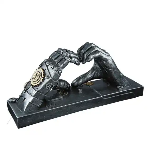 Bild 1 von Skulptur Steampunk Hand, Silber, Kunststoff, Objekte, 35x16x9.5 cm, Dekoration, Skulpturen & Dekoobjekte, Skulpturen
