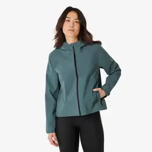 QUECHUA Wanderjacke Damen wasserdicht Wandern - MH100 grün