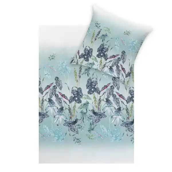 Bild 1 von Estella Bettwäsche Natürlich Estella, Azurblau, Textil, Floral, 155 cm, Textiles Vertrauen - Oeko-Tex®, hautfreundlich, Schlaftextilien, Bettwäsche, Bettwäsche