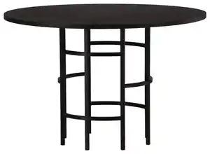 Esstisch Copenhagen Ø ca. 115 cm Schwarz, Schwarz