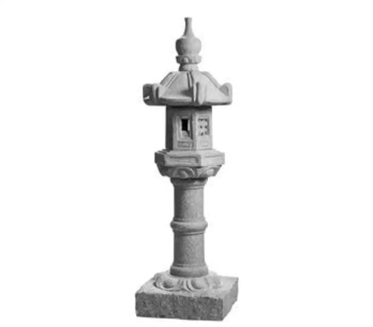 Bild 1 von Dehner Granit-Laterne Kasuga, grau