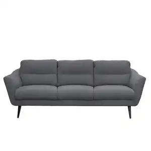 Livetastic 3-Sitzer-Sofa Tromso, Anthrazit, Textil, Buche, 209x87x88 cm, Made in EU, Rücken echt, Wohnzimmer, Sofas & Couches, Sofas, 3-Sitzer Sofas