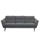 Bild 1 von Livetastic 3-Sitzer-Sofa Tromso, Anthrazit, Textil, Buche, 209x87x88 cm, Made in EU, Rücken echt, Wohnzimmer, Sofas & Couches, Sofas, 3-Sitzer Sofas