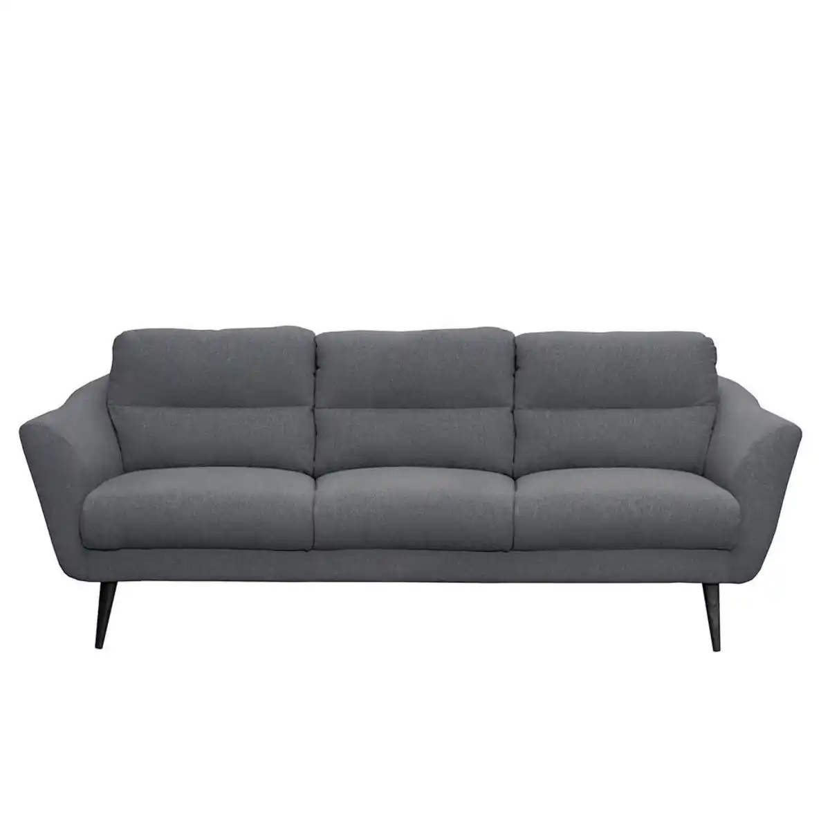 Bild 1 von Livetastic 3-Sitzer-Sofa Tromso, Anthrazit, Textil, Buche, 209x87x88 cm, Made in EU, Rücken echt, Wohnzimmer, Sofas & Couches, Sofas, 3-Sitzer Sofas