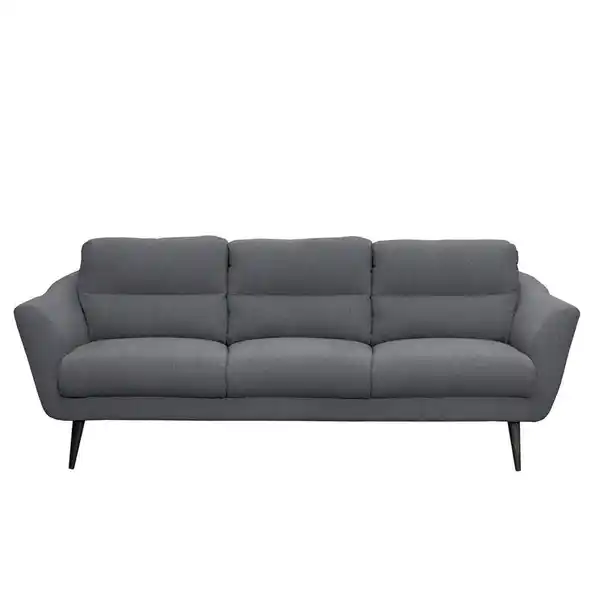 Bild 1 von Livetastic 3-Sitzer-Sofa Tromso, Anthrazit, Textil, Buche, 209x87x88 cm, Made in EU, Rücken echt, Wohnzimmer, Sofas & Couches, Sofas, 3-Sitzer Sofas