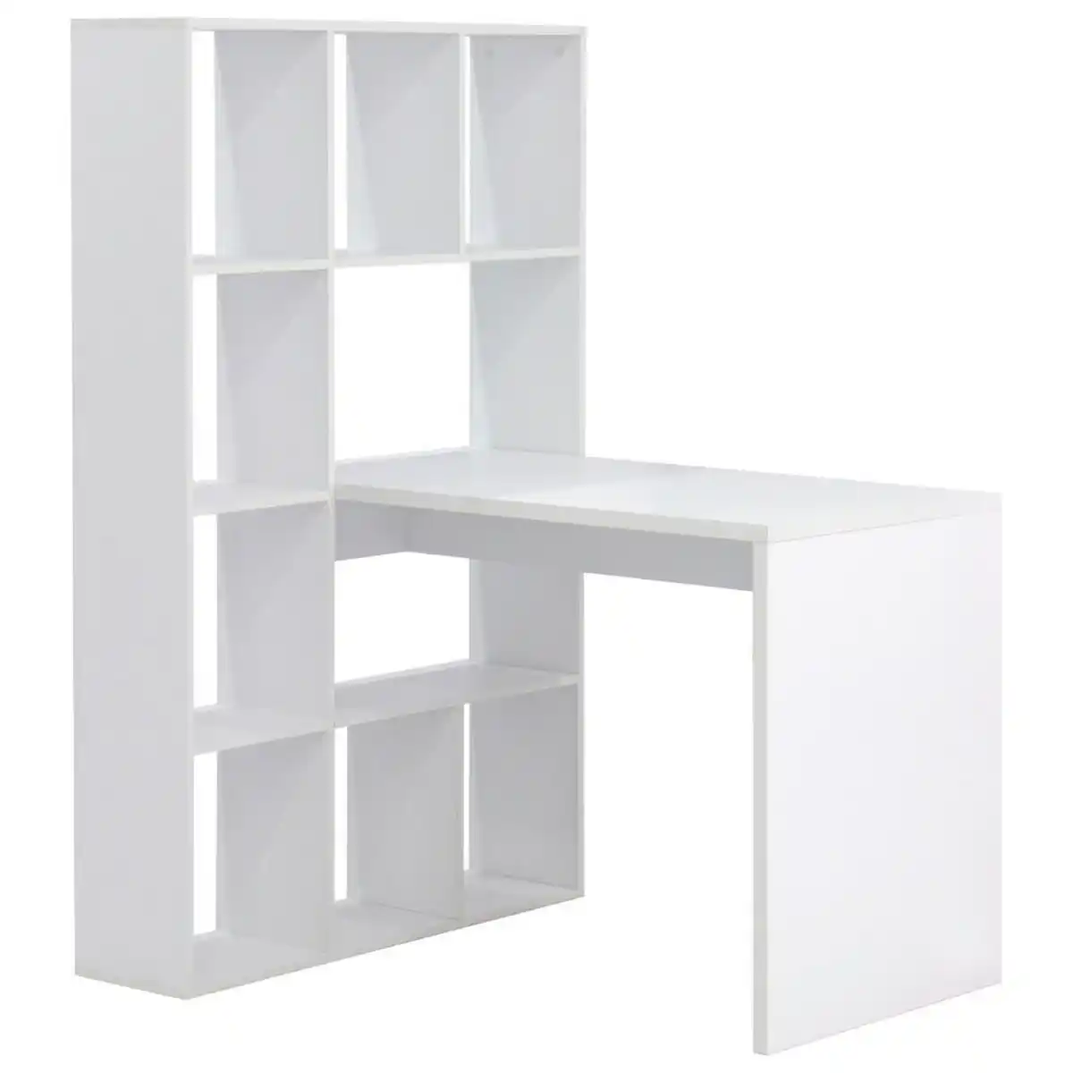 Bild 1 von Mid.you Schreibtischkombination, Weiß, Holzwerkstoff, 9 Fächer, 110x149x94 cm, Stauraum, Arbeitszimmer, Schreibtische, Schreibtischkombination