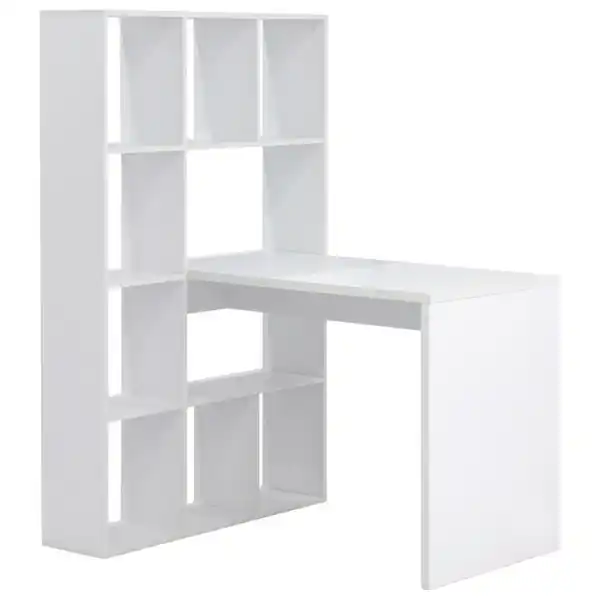 Bild 1 von Mid.you Schreibtischkombination, Weiß, Holzwerkstoff, 9 Fächer, 110x149x94 cm, Stauraum, Arbeitszimmer, Schreibtische, Schreibtischkombination