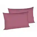 Bild 1 von Fleuresse Kissenhüllen-Set, Beere, Textil, 2-teilig, Uni, 40x60 cm, Oeko-Tex® Standard 100, hochwertige Qualität, Wohntextilien, Bezüge, Kissenbezüge