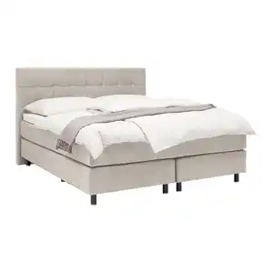Boxspringbett Primo Taupe ca. 160x200cm, Taupe
