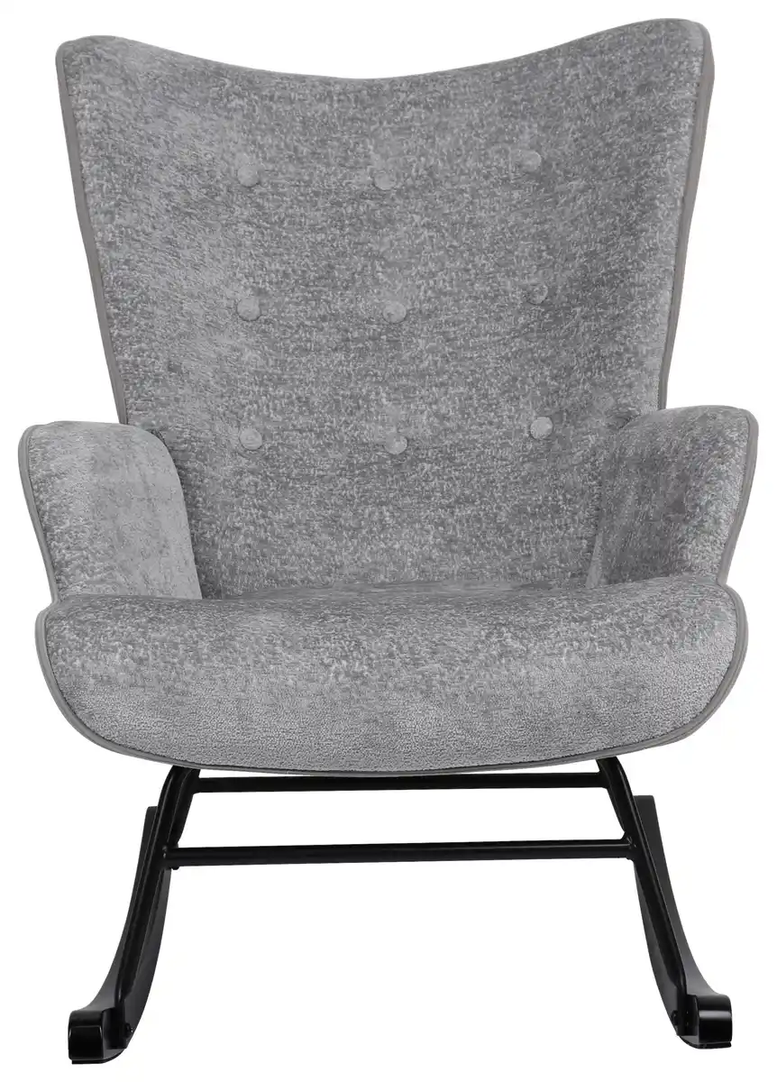 Bild 1 von Schaukelstuhl Rock Grau/Schwarz, Grau