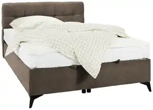 Boxbett in Hellbraun ca. 140x200cm, Hellbraun