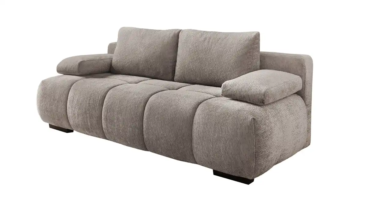 Bild 1 von Schlafsofa grau-beige mit Bettkasten 213 cm - RENO