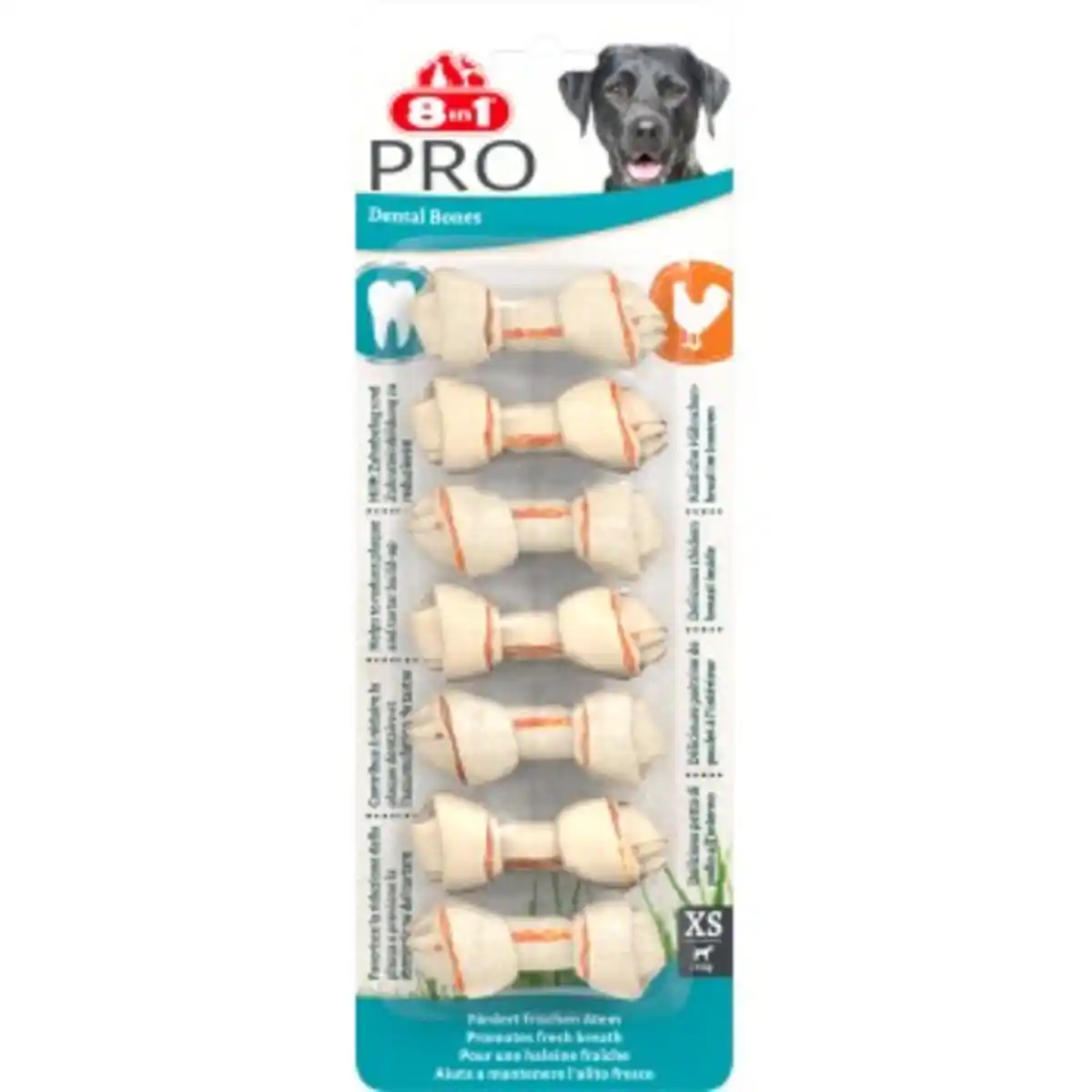 Bild 1 von 8in1 Delights Dental Kauknochen Zahnpflege XS 7 Stück