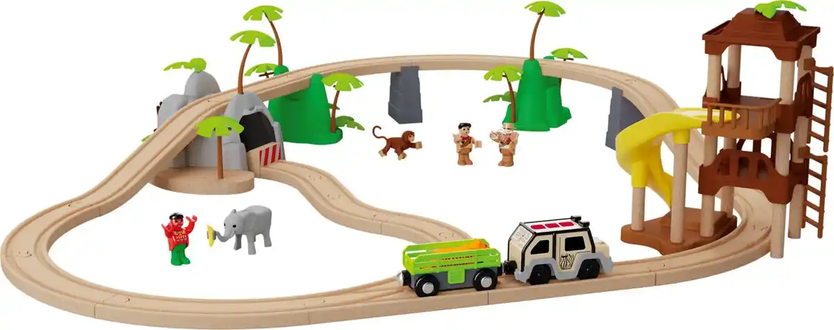 Bild 1 von KIDLAND® Eisenbahn-Set »Dschungel«, 35-teilig
