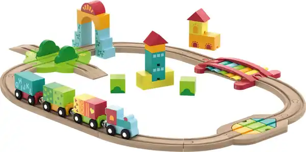 Bild 1 von KIDLAND® »Meine erste Bahn« Montessori-Set, 41-teilig