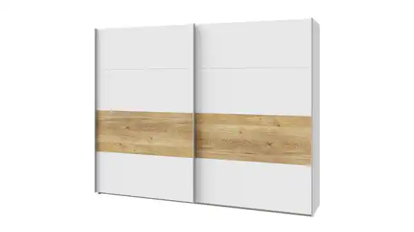 Bild 1 von Schwebetürenschrank weiß Artisan Eiche 270 cm - MAYACUS
