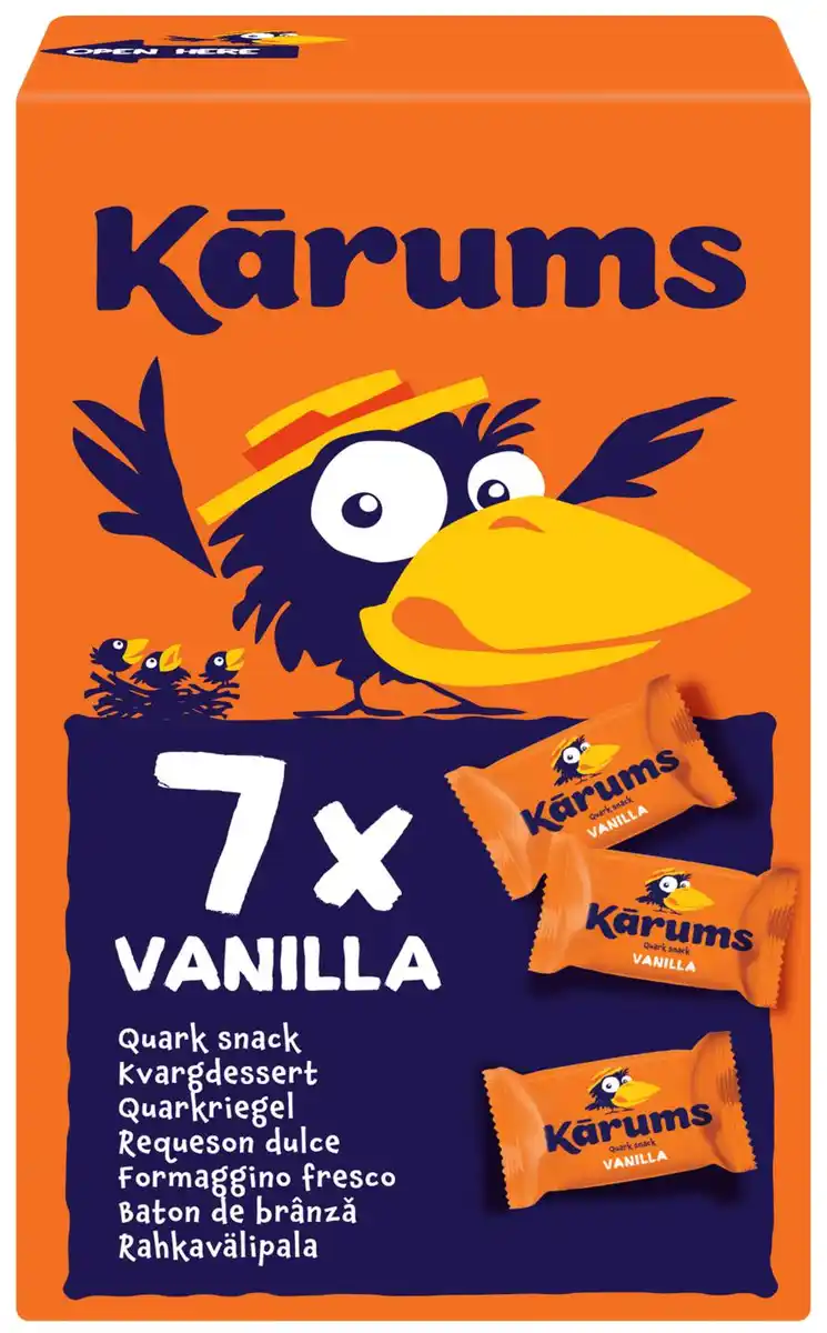 Bild 1 von KARUMS Quarkriegel, 7 St. = 315-g-Packg.