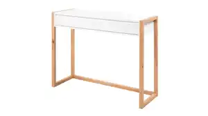 Schreibtisch weiß Artisan Eiche - 100 x 35 cm - DENVER