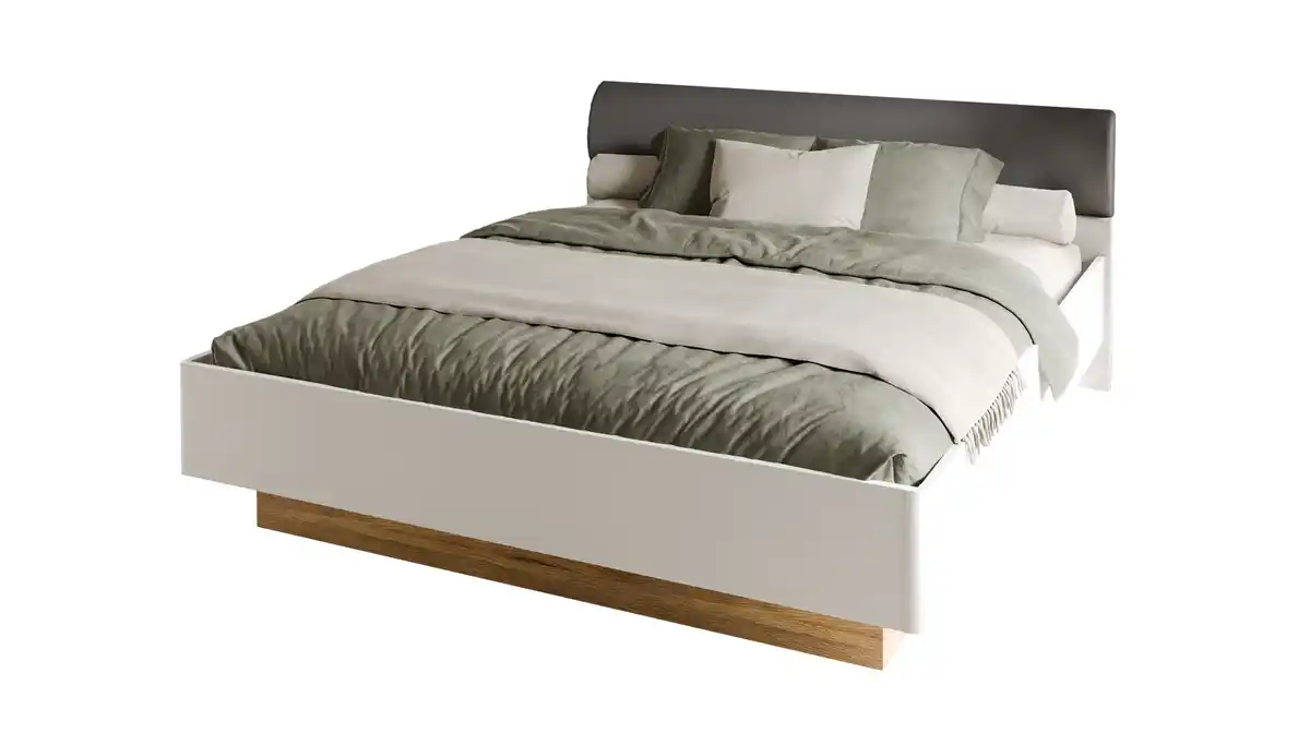 Bild 1 von Doppelbett Futonbett 180 x 200 cm weiß - MAYACUS